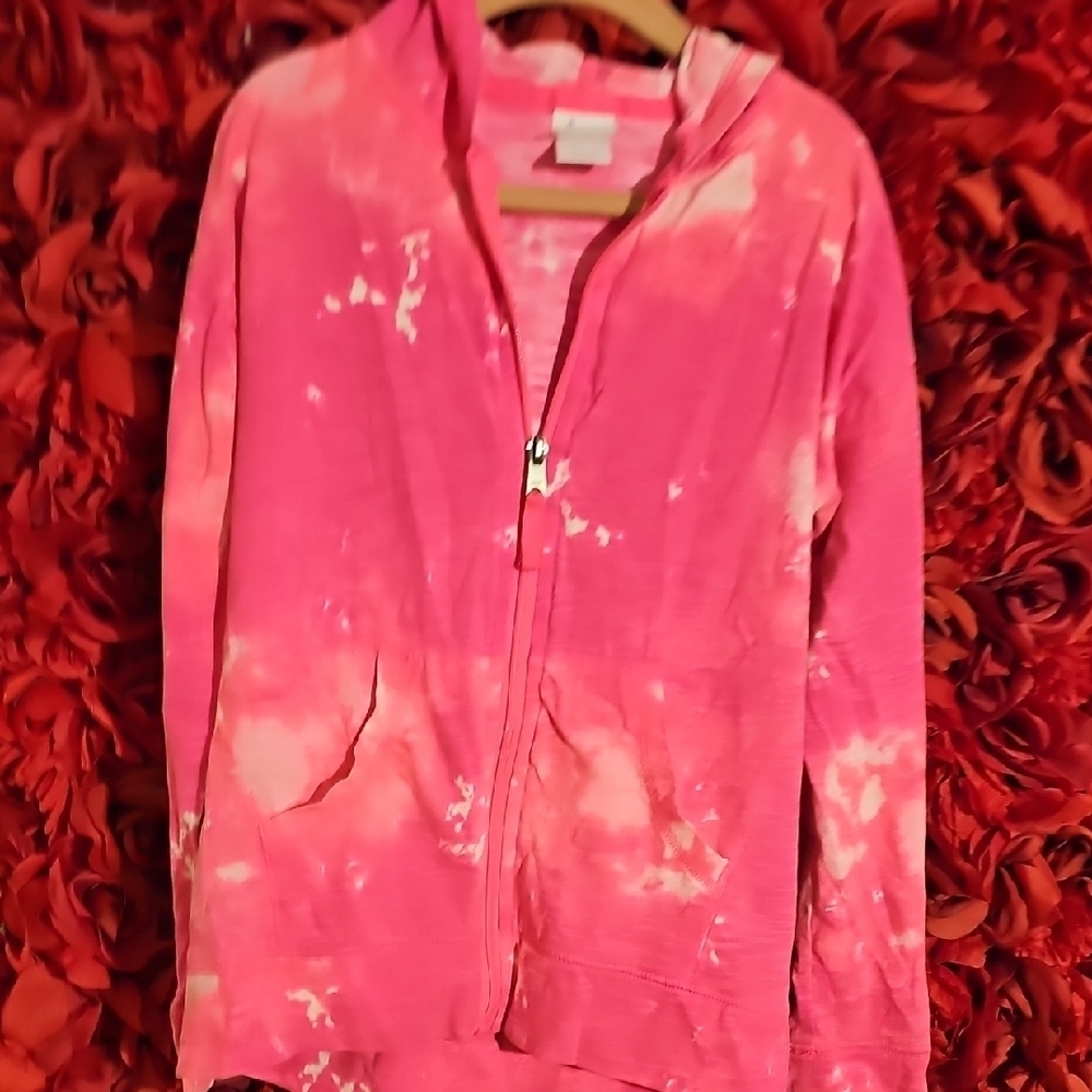 Circo Girls Pink Tie-Dye Zip-Up Hoodie Size 7/8